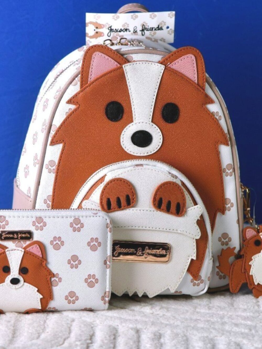 Jaxson & Friends Mini Backpack With Keychain & Wallet - NWT